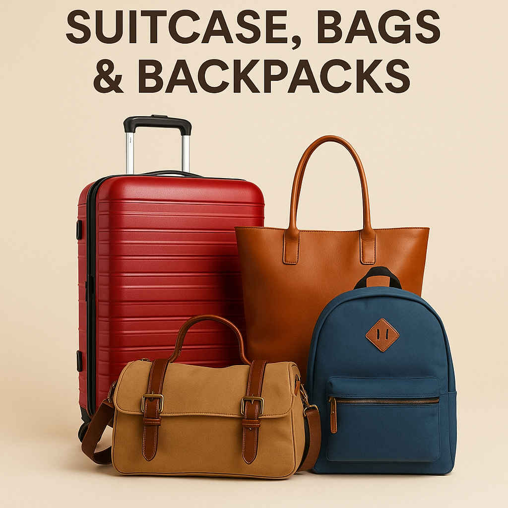 Suitcases, Bags & Backpacks